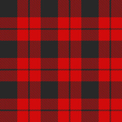 Red plaid pattern vector background