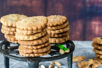 Orange and cardamom biscuits