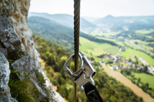 Climbing via ferratas in Rax
