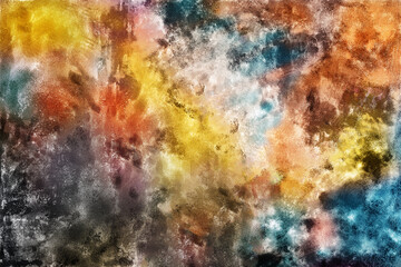 Fototapeta premium Abstract colorful grunge paint texture background.