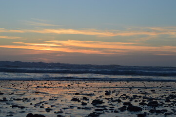Hiking in the Redwood National Park among the giant old Sequoia trees and ferns in the canyons and forest trails, Northern California, USA