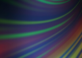 Dark Blue, Green vector blurred shine abstract background.
