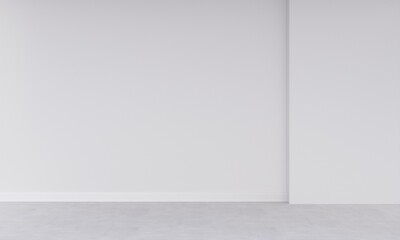 Home interrior, white wall