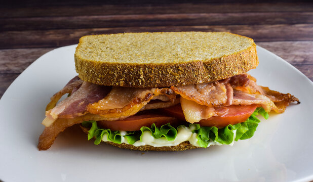 baconlettuce and tomato sandwich