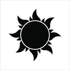 Sun icon. Trendy vector summer symbol for website design, web button, mobile app on white background