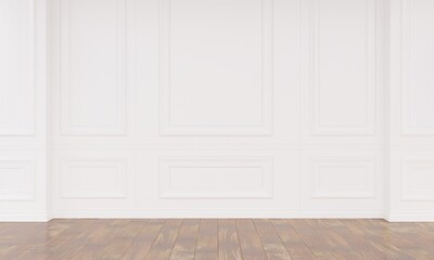 Home interrior, white wall