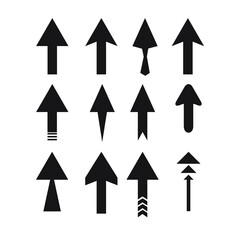 Arrow sign icon set. Eps 10 vector illustration.