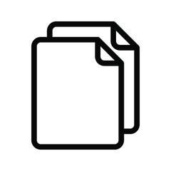 Document vector icon. file icon.  Illustration isolated for graphic and web design.