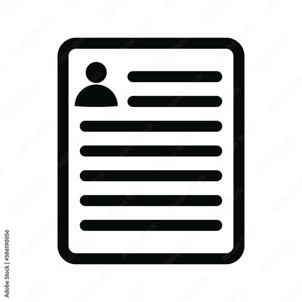 Poster document vector icon. file icon. illustration isolated for graphic and web design.