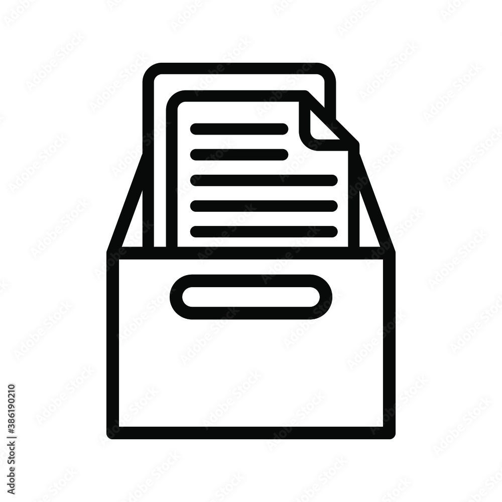 Poster document vector icon. file icon. illustration isolated for graphic and web design.