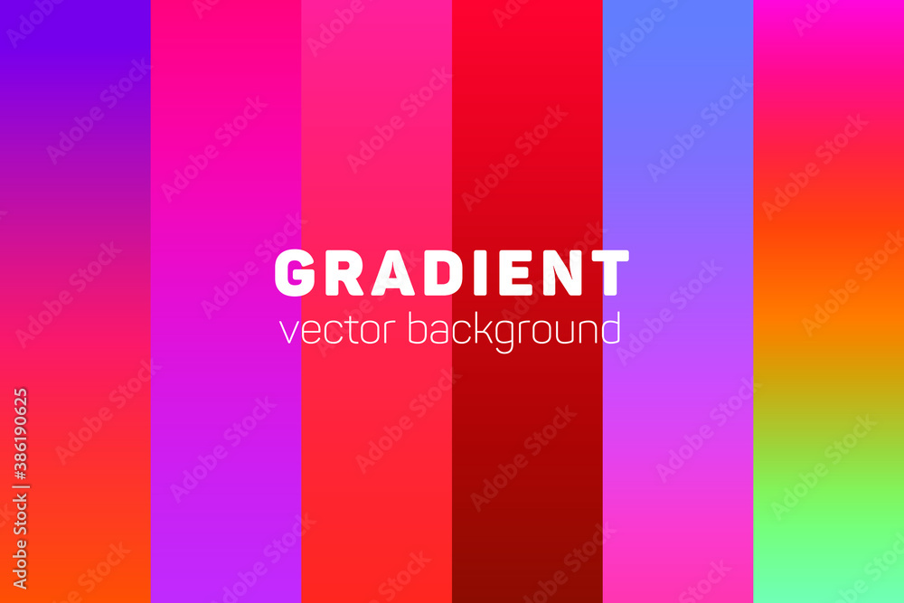Poster soft color gradients. modern vector design for mobile app. eps 10 vector illustration.