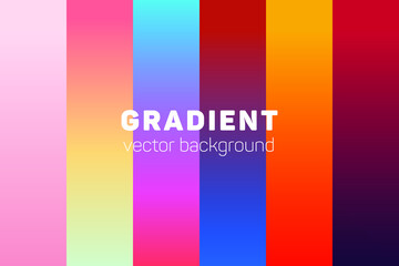 Soft color gradients. Modern vector design for mobile app. Eps 10 vector illustration.