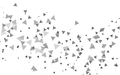 Light Silver, Gray vector layout with lines, triangles.