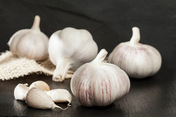 Garlic - Allium sativum; Chinese garlic seasoning for food.