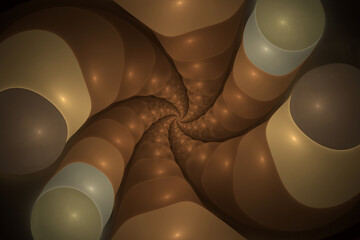 Abstract image. 3D. Macro fractal.