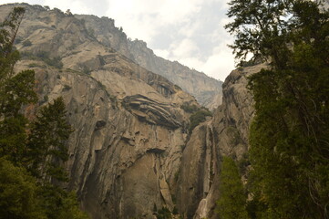 Fototapeta na wymiar Hiking and climbing on the mighty El Capitan in Yosemite National Park in California, USA