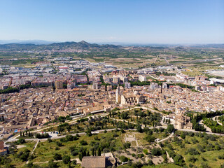 Fototapeta premium Aerial photography Xativa townscape. Spain