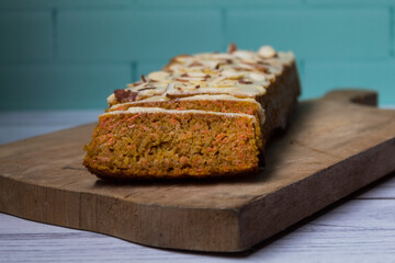 Carrot cake with cream cheese frosting