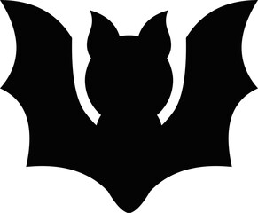 Vector ilustracion de simbolo de un murcielago