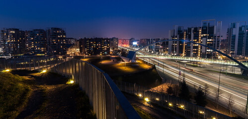 Panorama notturno Milano