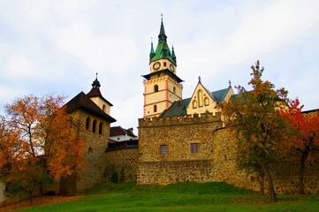 Fototapeta na wymiar City castle in Kremnica, Slovakia.