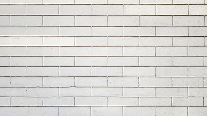 Modern white brick wall texture for background. Weathered abstract. White brick walls. Stone blocks. Horizontal architecture technologies. Wallpaper