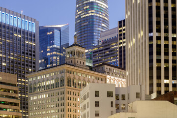 San Francisco Financial District via Embarcadero Center