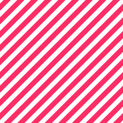 Red narrow diagonal stripes on a white background. Seamless pattern, abstract vector graphics. Christmas theme. Red on white. Print for wrapping paper, fabric, background.