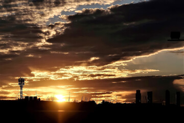 Sunset in Madrid