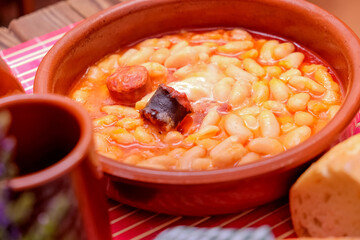Asturian bean casserole