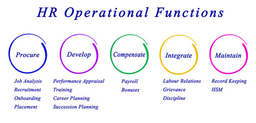 Five functions of human resources