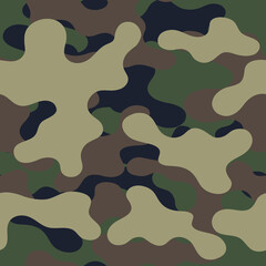 Fashionable camouflage pattern, military print .Seamless illustration