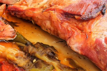 Roast shoulder of lamb