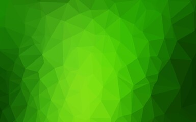 Obraz na płótnie Canvas Dark Green vector abstract polygonal layout.
