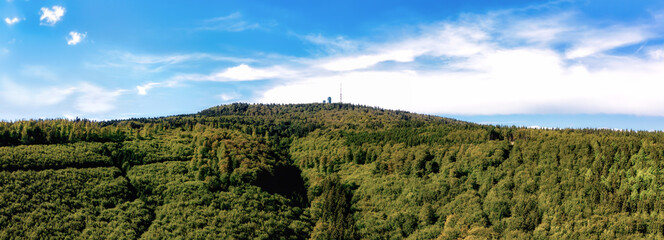 Thüringer Wald Panorama mit Inselsberg