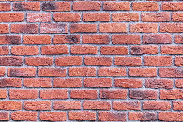 red brick wall close up