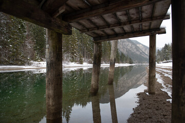 Heiterwanger See in Tirol im Winter
