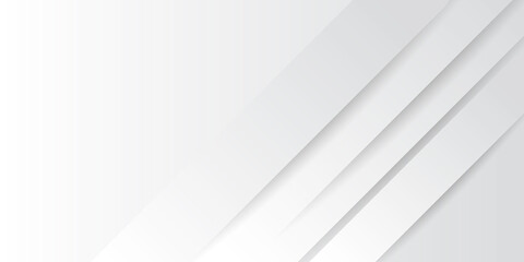 Grey white abstract background geometry shine and layer element vector for presentation design. Suit for business, corporate, institution, party, festive, seminar, and talks. 