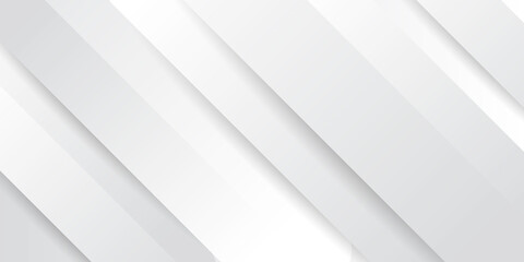 Simple modern white abstract background with overlap 3D layer and shadow. Suit for social media post stories and presentation template.