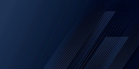 Modern dark blue business abstract background with diagonal lines. Suit for social media post stories and presentation template.