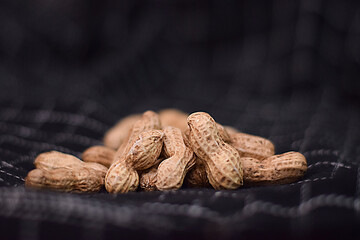 Peanut on Black background