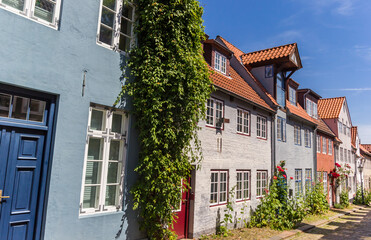 Historic old houses in th center of Flensburg, Germany