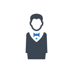 Restaurant waiter iconn
