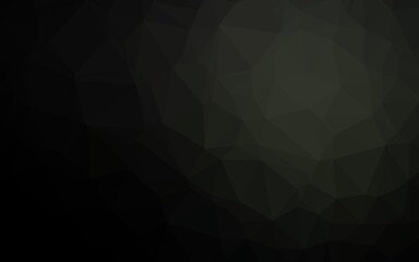 Obraz premium Dark Black vector shining triangular template.
