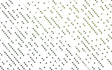 Light Green vector backdrop with lines, triangles.
