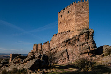 Zafra castle, 12th century, Campillo de Dueñas, Guadalajara, Spain