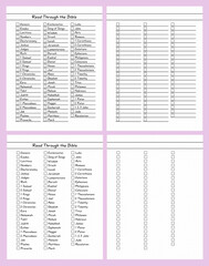 Obraz premium (Catholic) Bullet Journal Read Through the Bible Chart