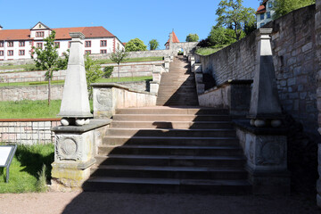 Teilansicht der Burg Wilhelmsburg in Schmalkalden. Schmalkalden Thüringen, Deutschland, Europa  -  
Partial view of Wilhelmsburg Castle in Schmalkalden. Schmalkalden Thuringia, Germany, Europe