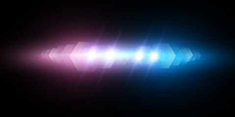 
Light effect, police siren vector illustration.