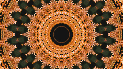 Abstract kaleidoscope background. Beautiful multicolor kaleidoscope texture. Unique kaleidoscope design.